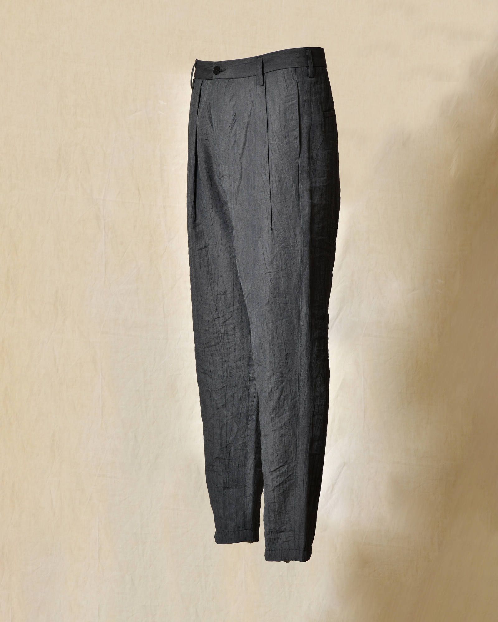Pantalon en lin gris Ixos