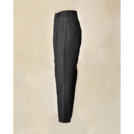Pantalon en lin gris Ixos