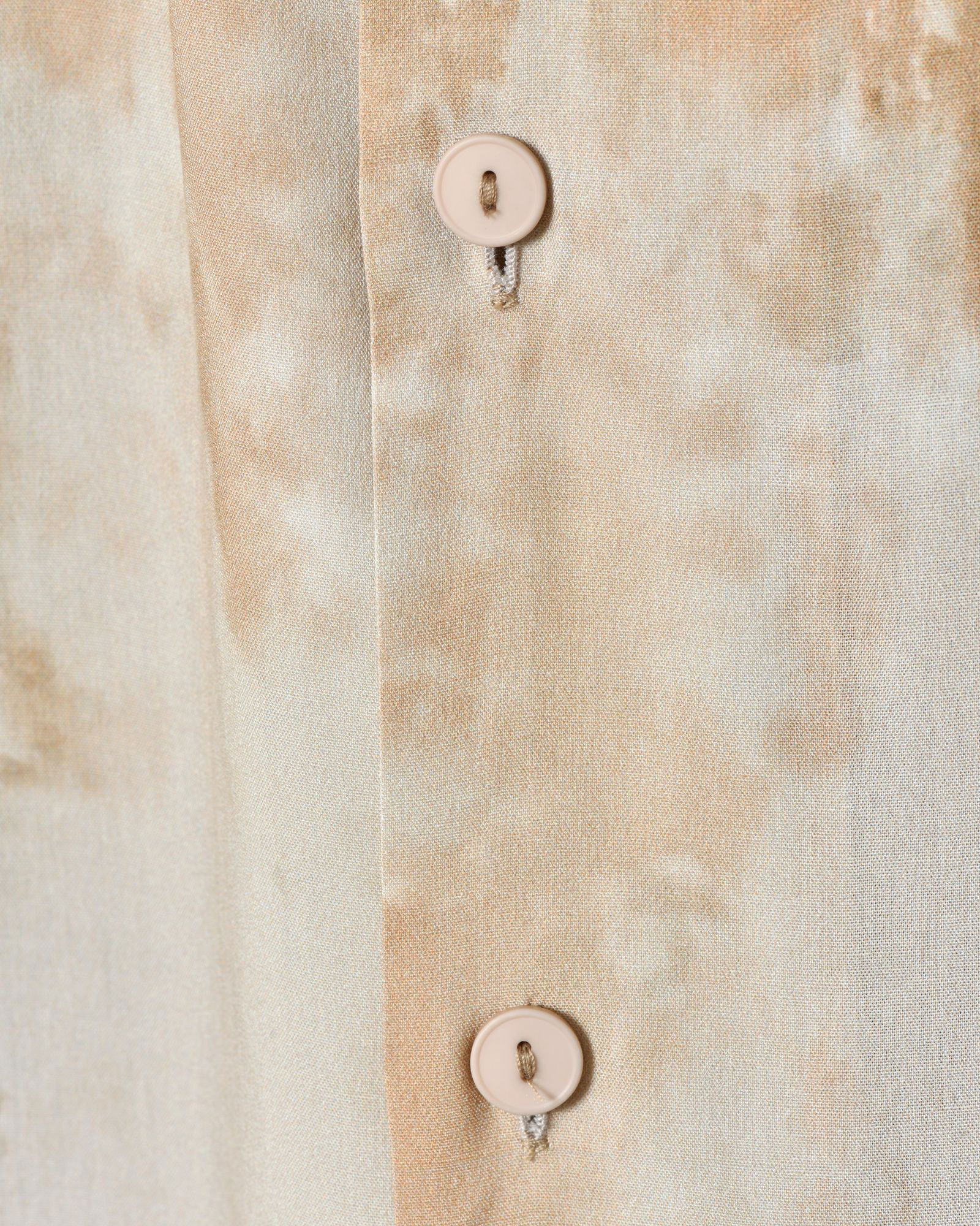 Chemise manches courtes beige effet délavé Ixos