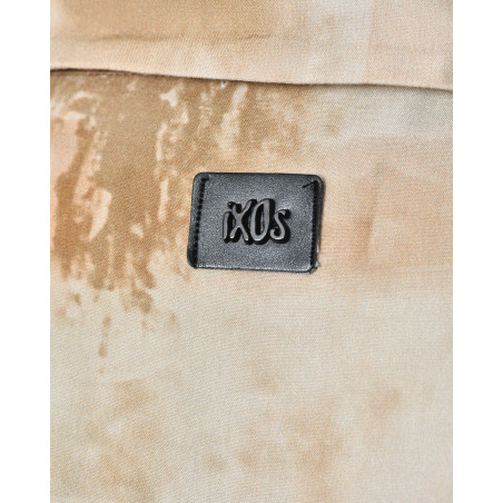 Chemise manches courtes beige effet délavé Ixos