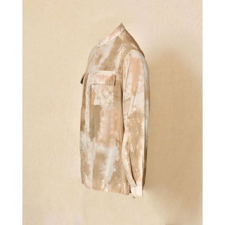Chemise beige effet délavé Ixos