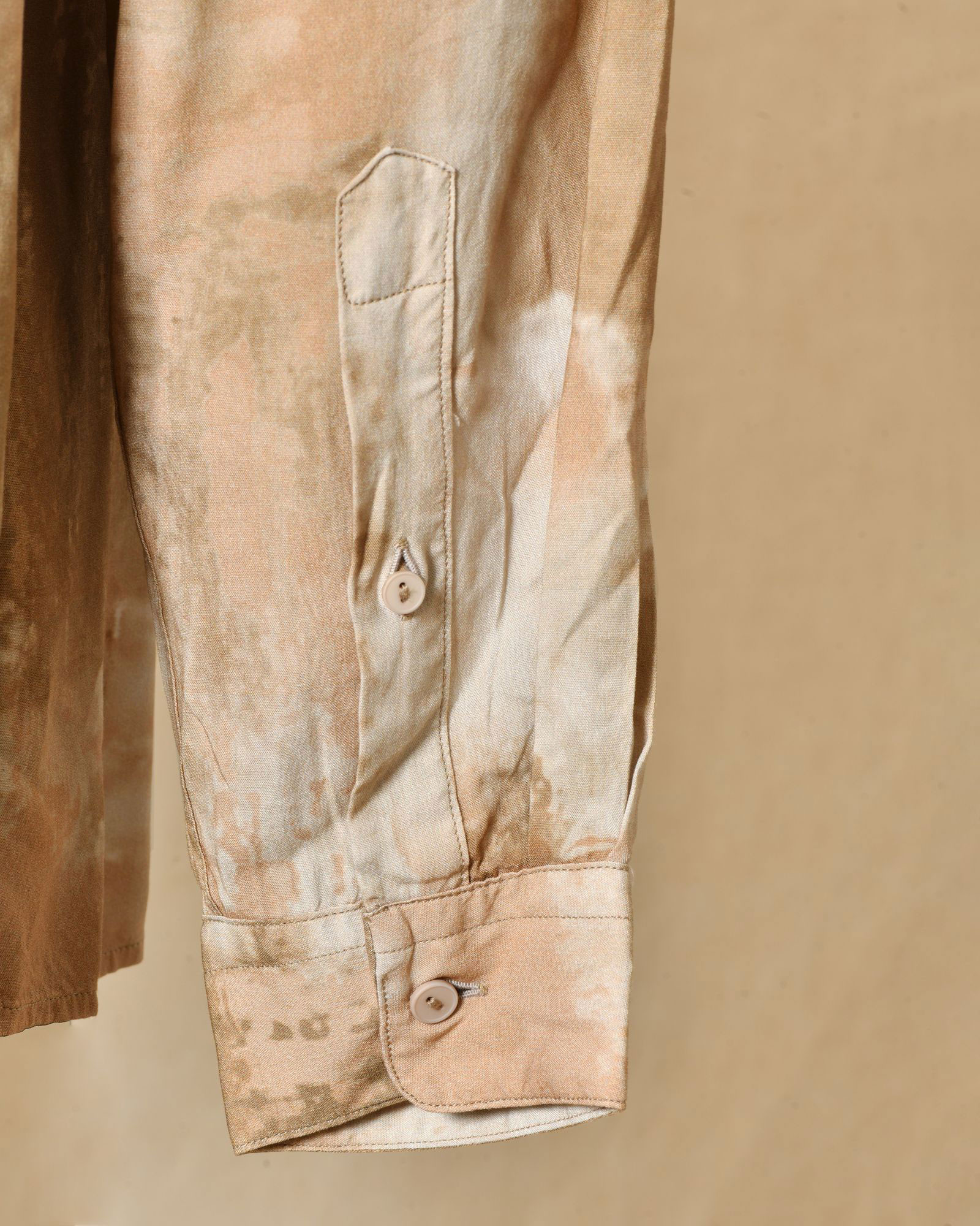 Chemise beige effet délavé Ixos