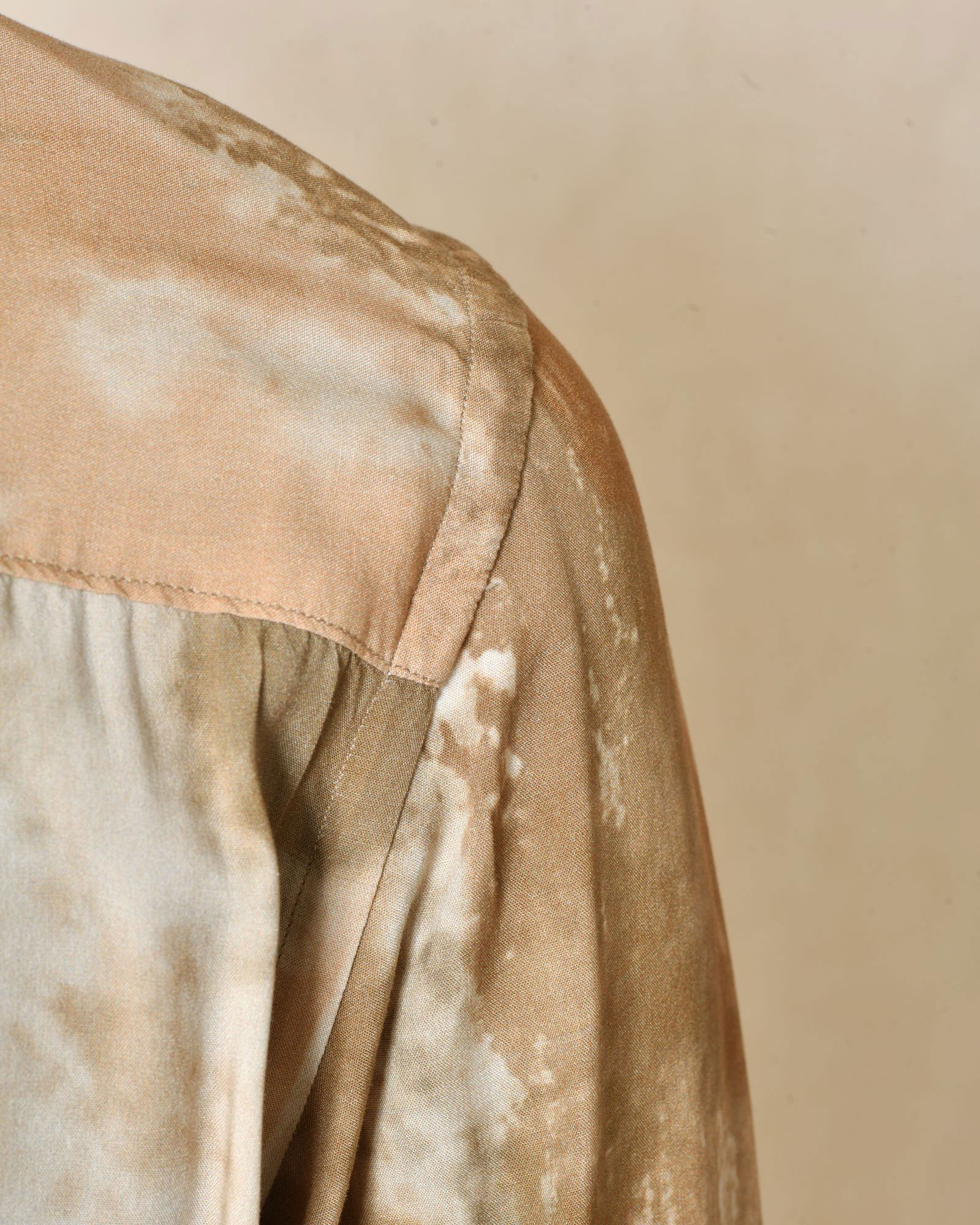 Chemise beige effet délavé Ixos