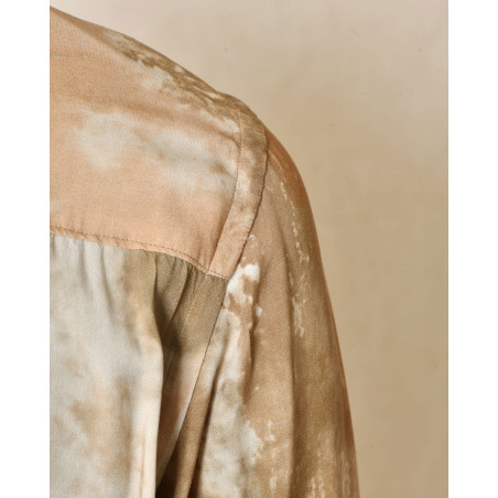 Chemise beige effet délavé Ixos