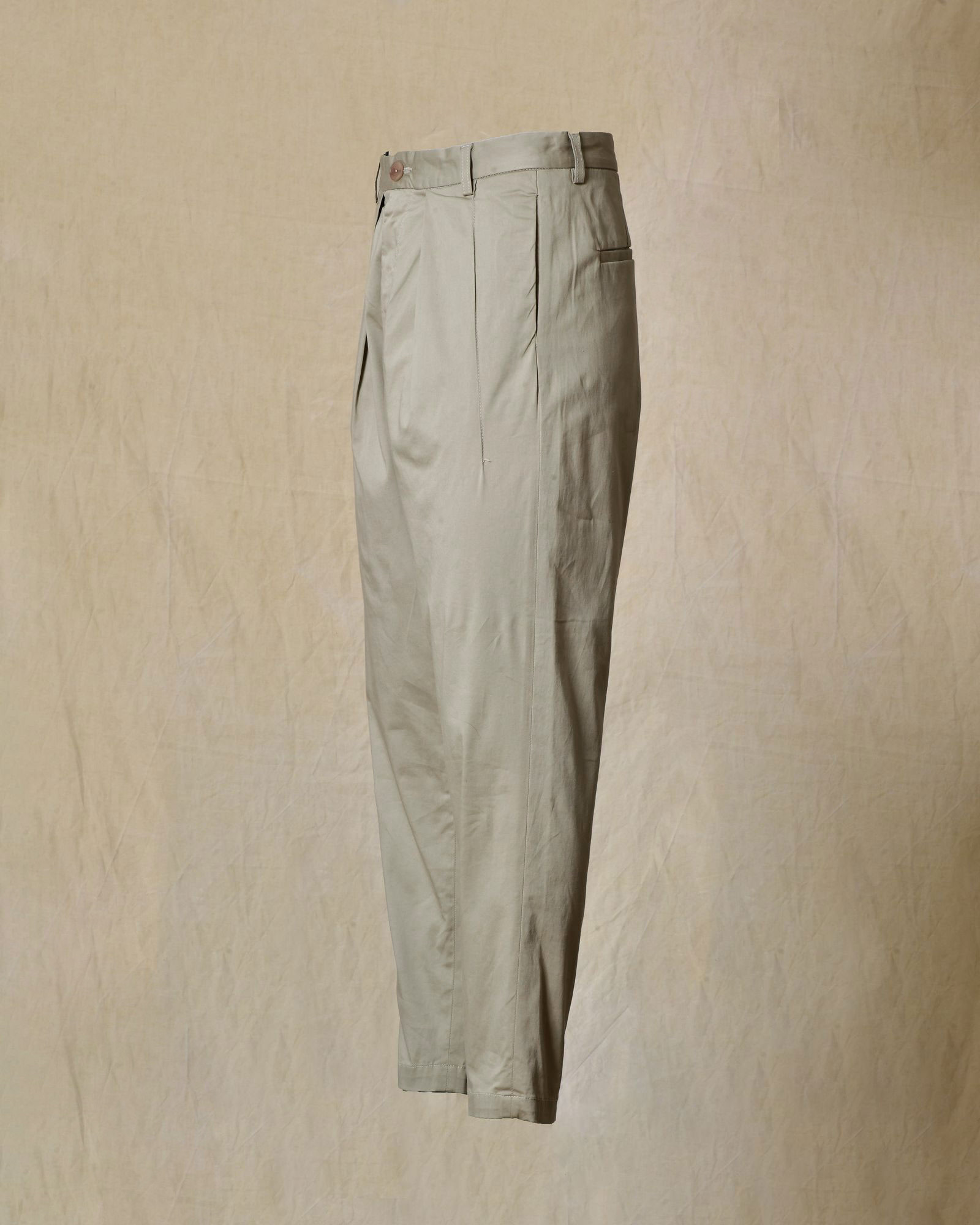 Pantalon en coton à pince gris Ixos