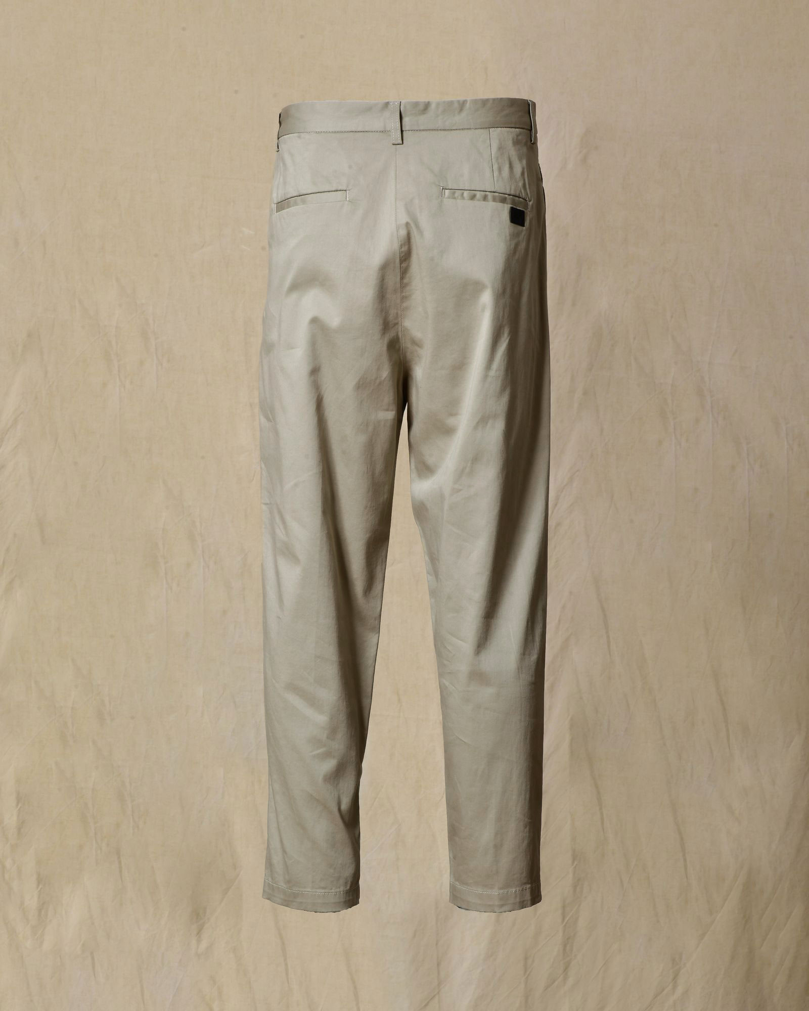 Pantalon en coton à pince gris Ixos