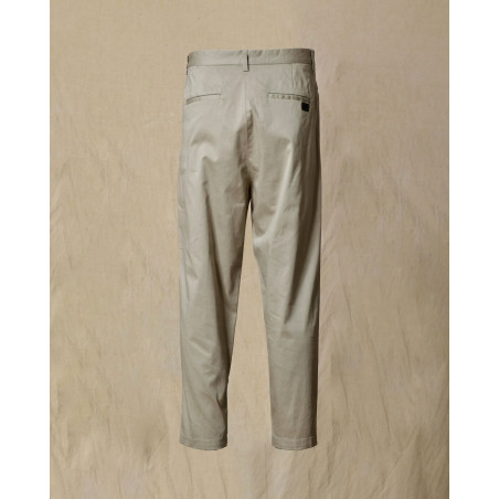 Pantalon en coton à pince gris Ixos