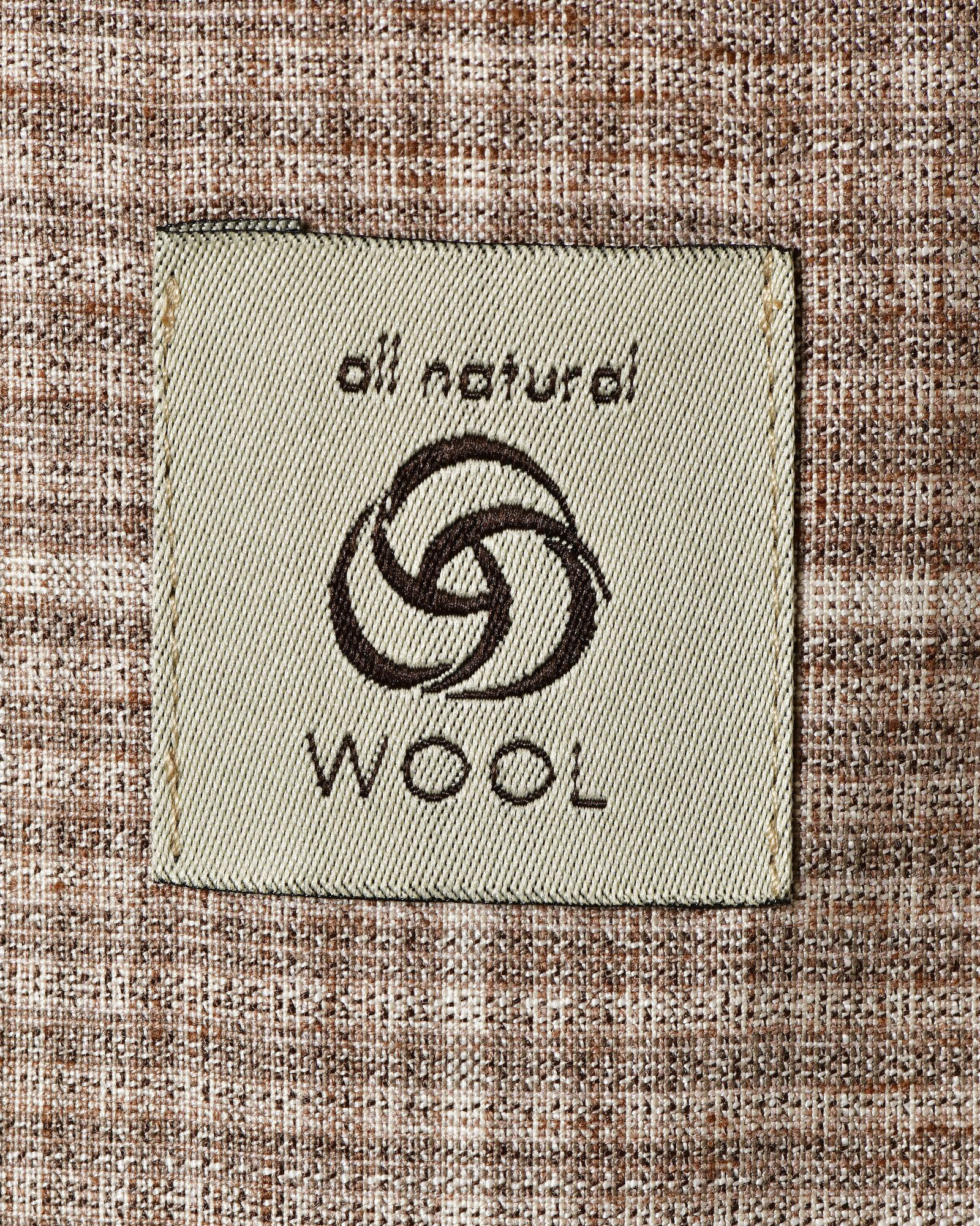 Costume à carreaux en laine beige RPL