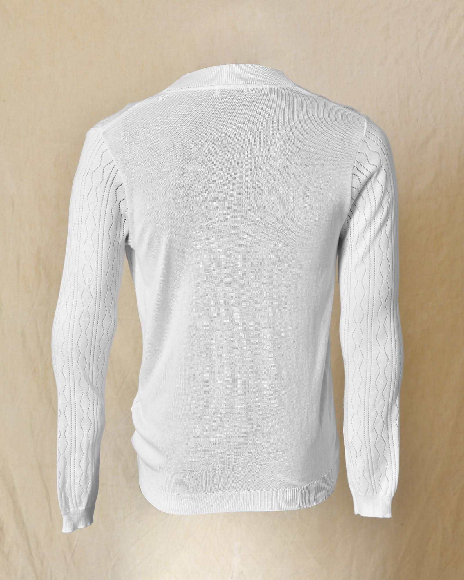 Cardigan ajouré blanc RPL