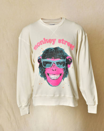 Sweat oversize imprimé "Monkey Street" Front Street
