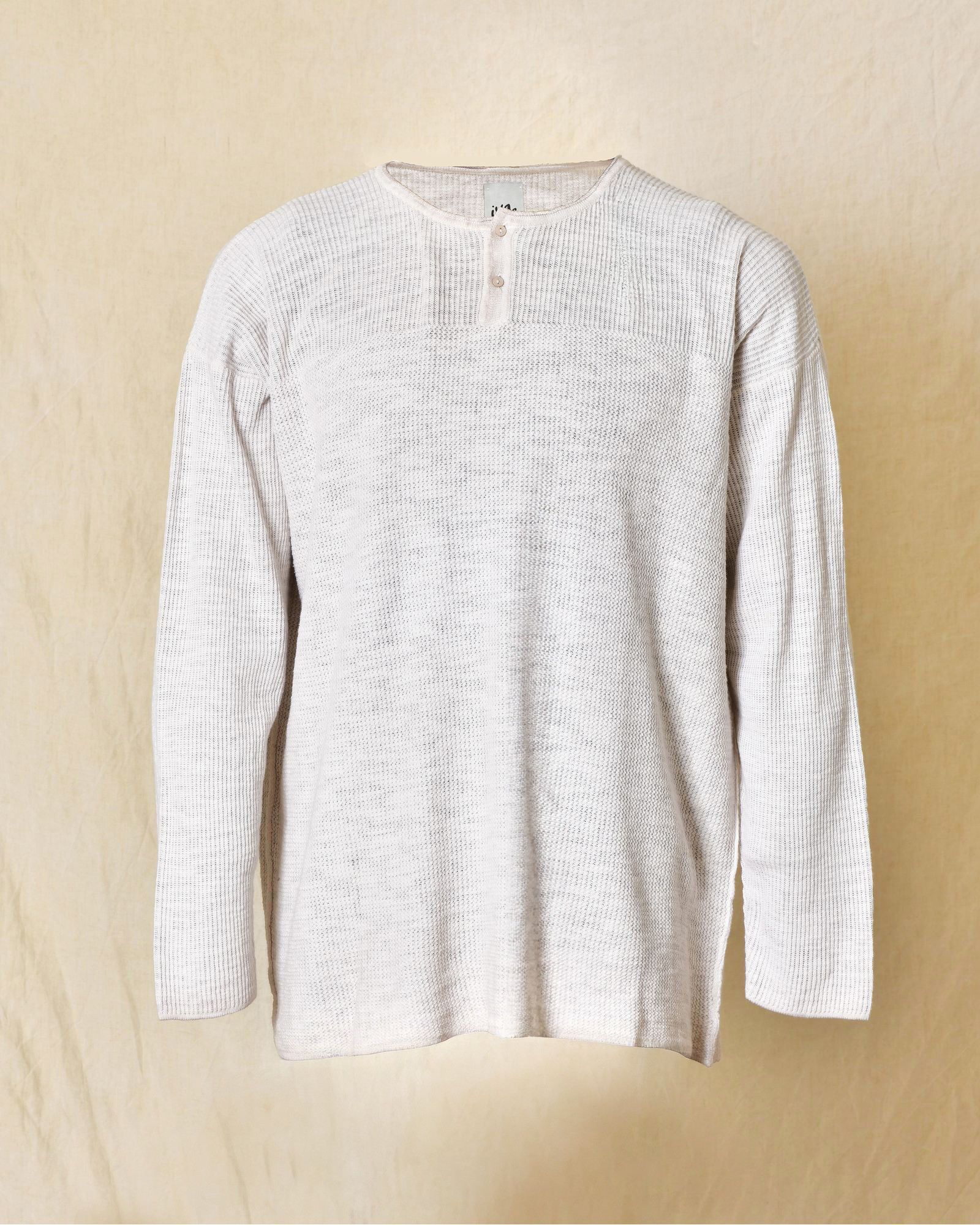 Pull en maille blanc chiné Ixos