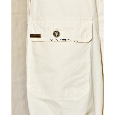 Pantalon parachute blanc Front Street