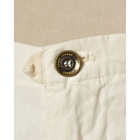 Pantalon parachute blanc Front Street