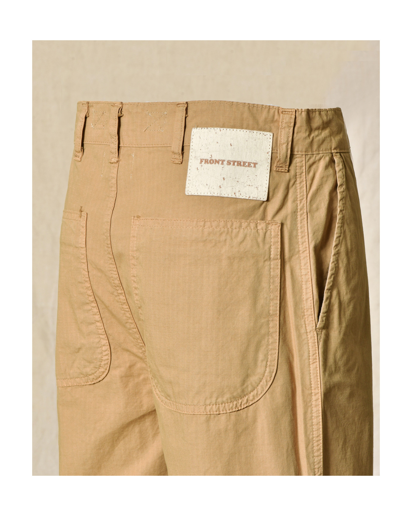 Pantalon en coton camel Front Street