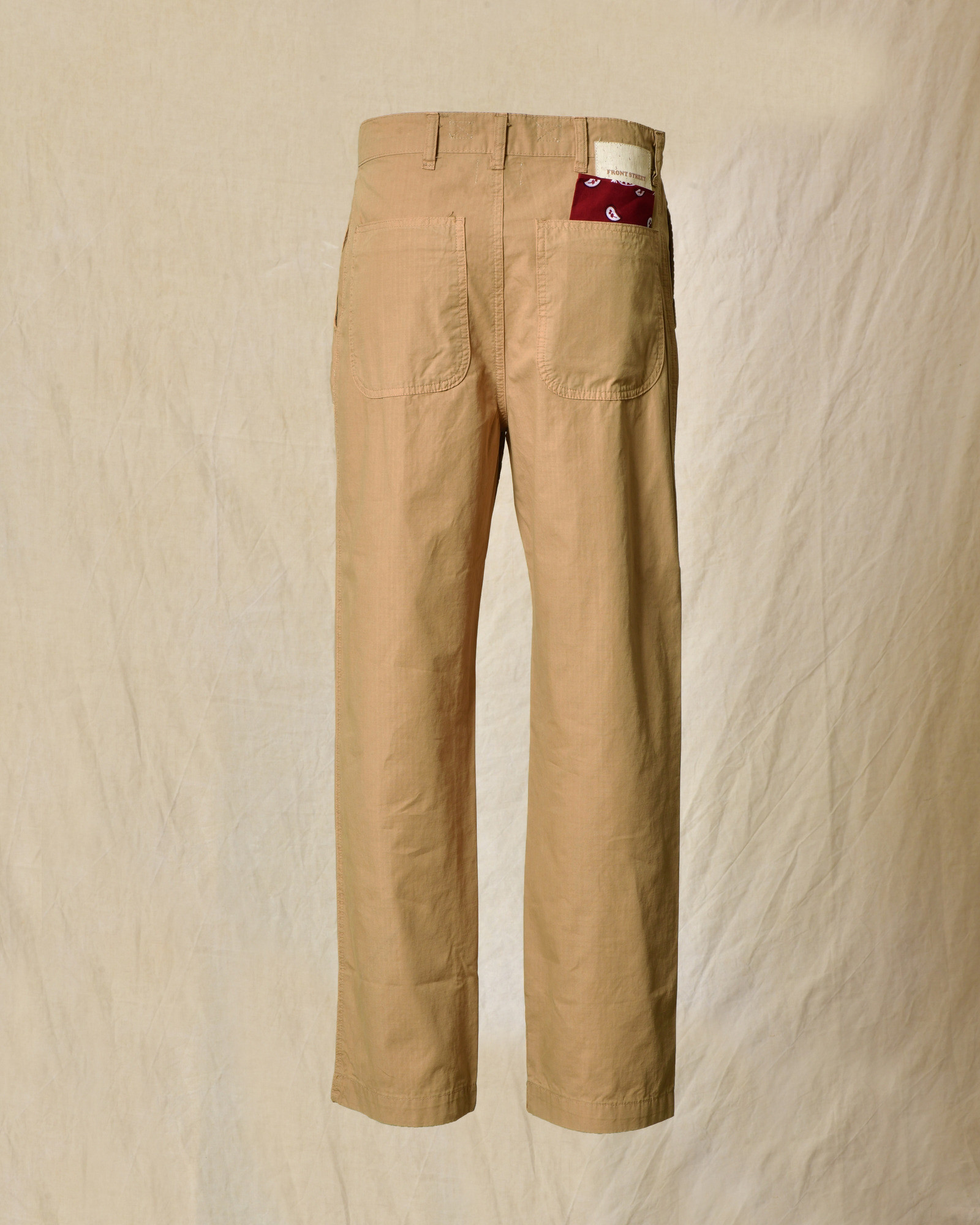 Pantalon en coton camel Front Street