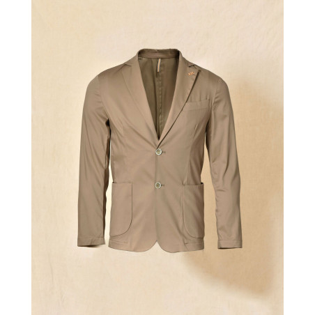 Veste blazer en coton camel RPL