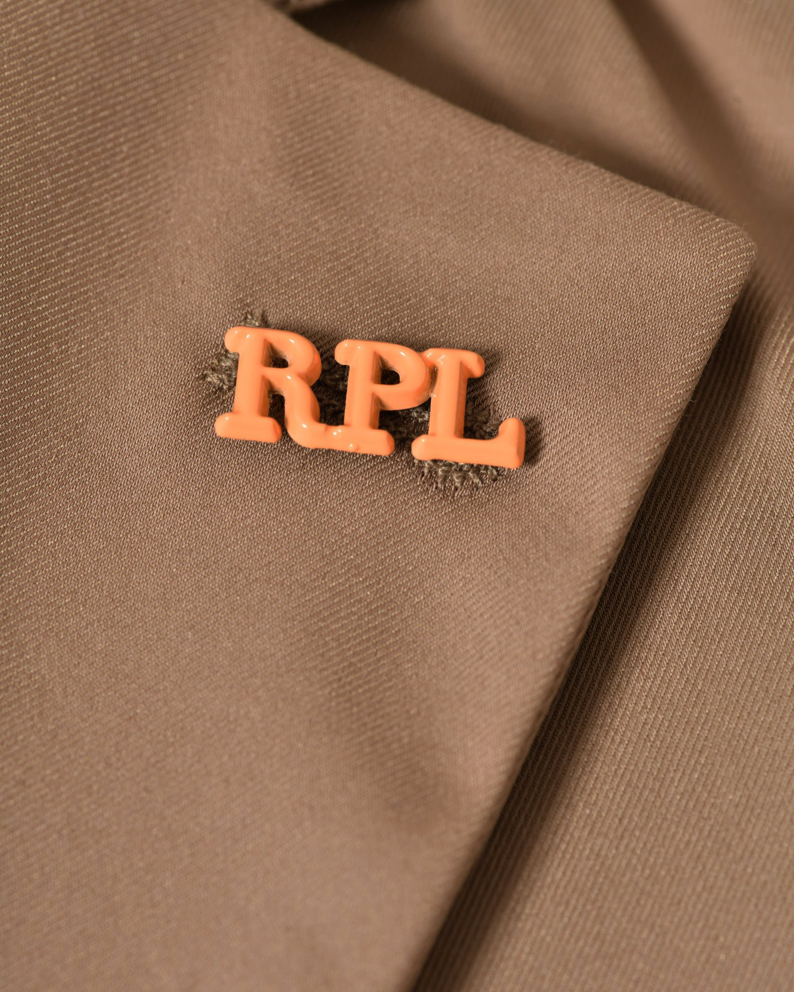 Veste blazer en coton camel RPL