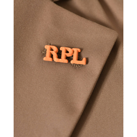 Veste blazer en coton camel RPL