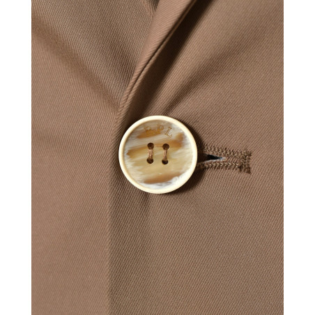 Veste blazer en coton camel RPL