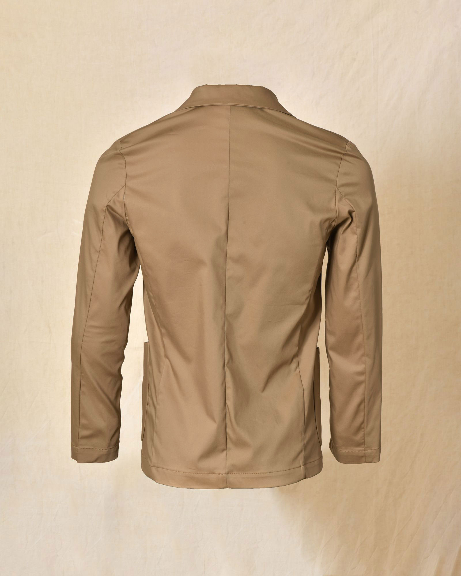 Veste blazer en coton camel RPL
