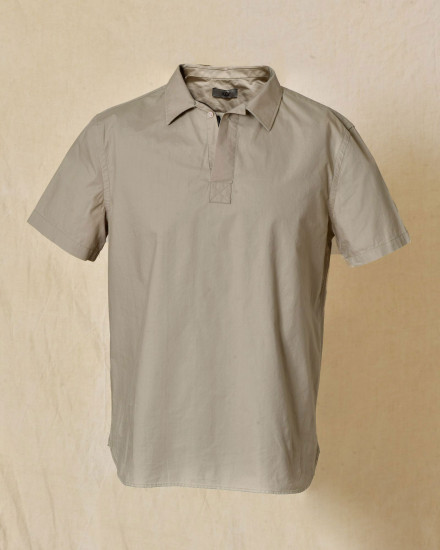 Polo en coton gris Ixos