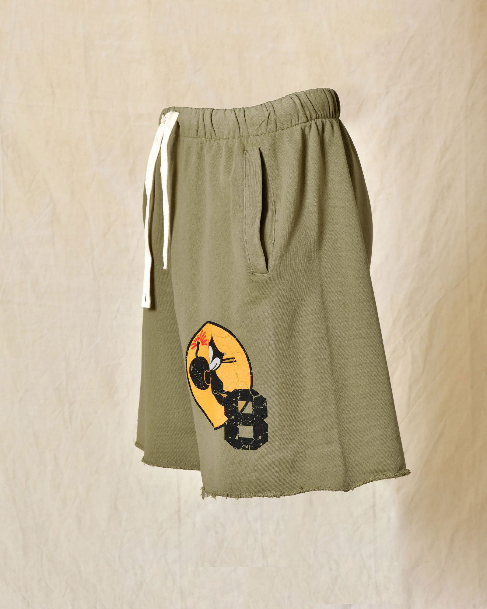 Short de survêtement kaki Front Street