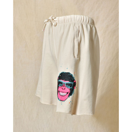 Short de survêtement beige Front Street