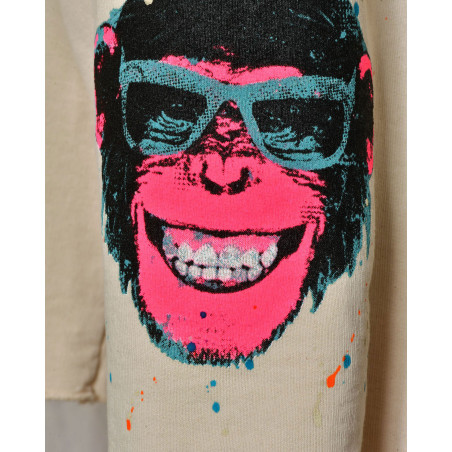 Short de survêtement beige Front Street