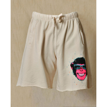 Short de survêtement beige Front Street