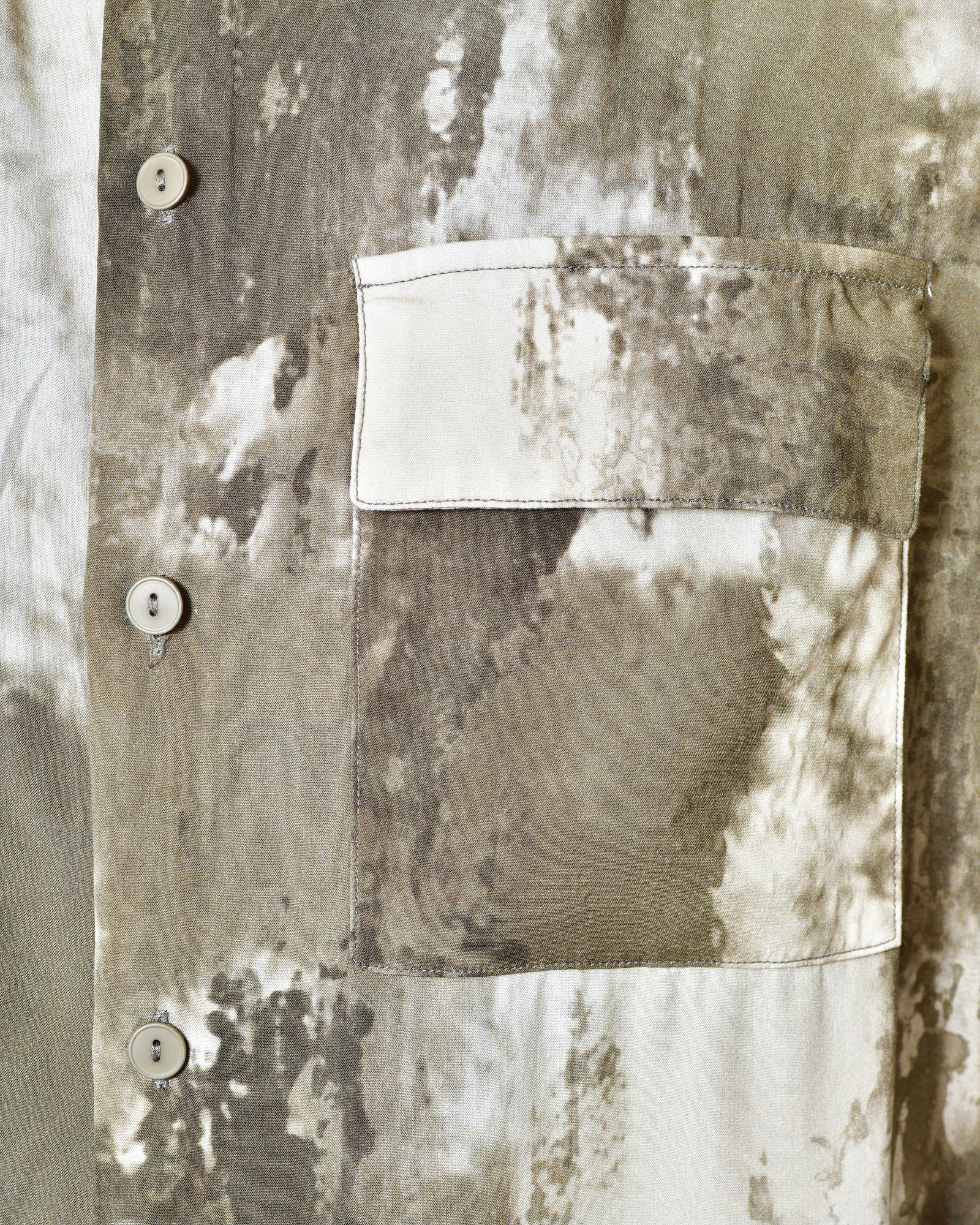 Chemise manches courtes kaki effet délavé Ixos