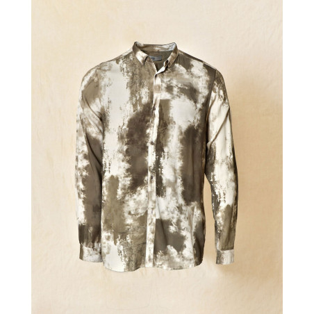 Chemise kaki effet délavé Ixos