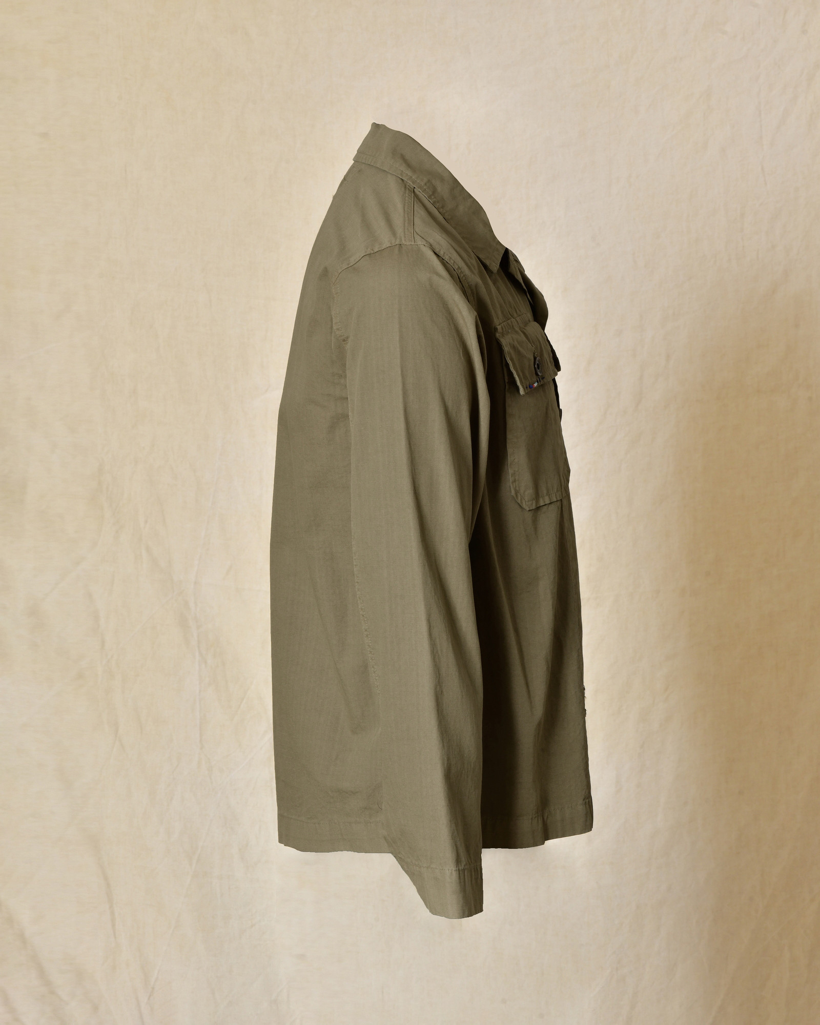 Veste kaki à perles multicolores brodées Front Street