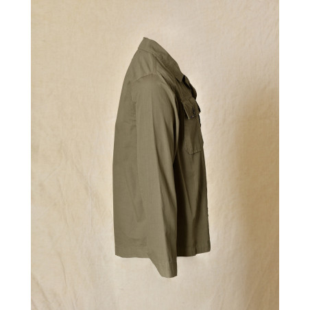 Veste kaki à perles multicolores brodées Front Street