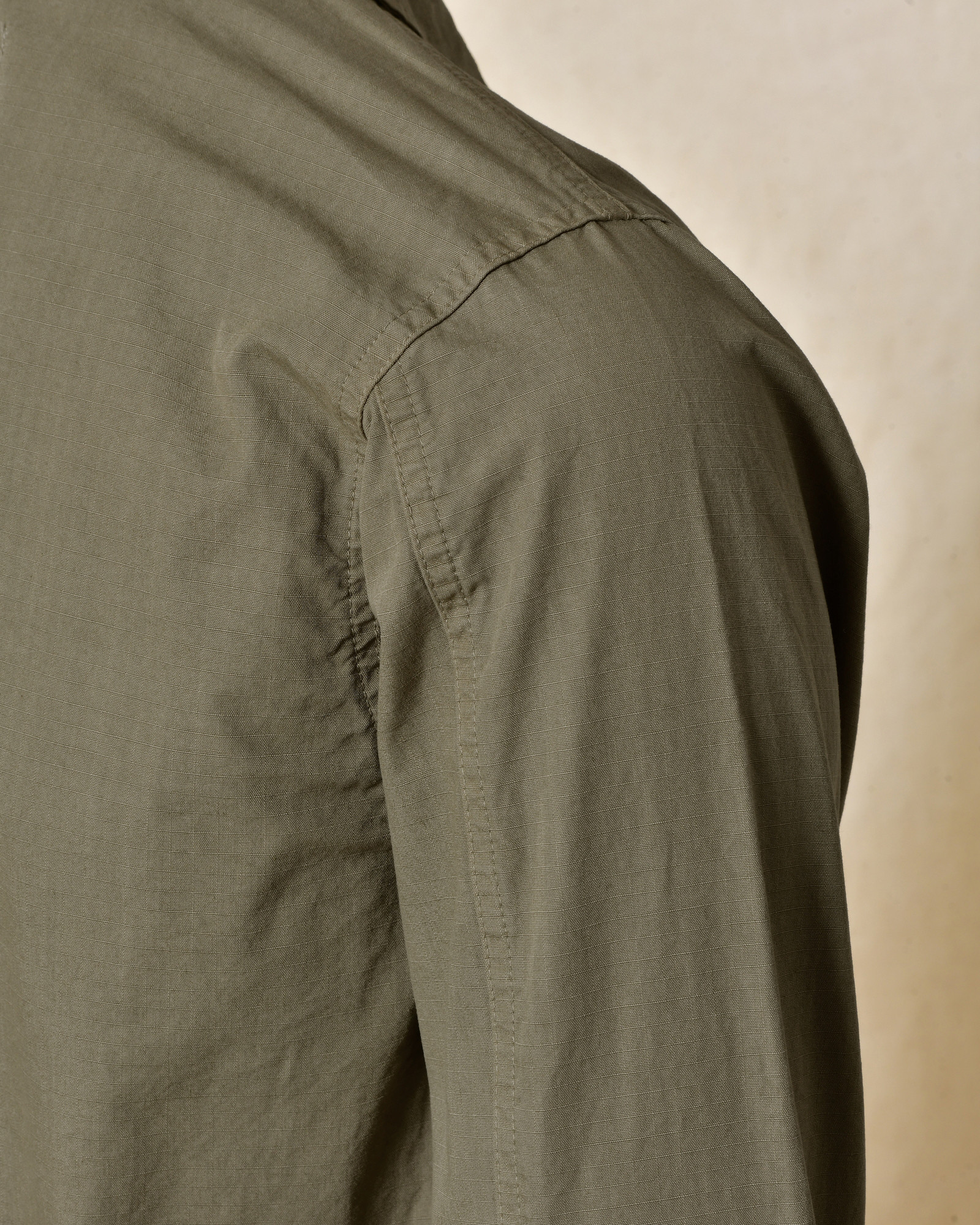 Veste kaki à perles multicolores brodées Front Street