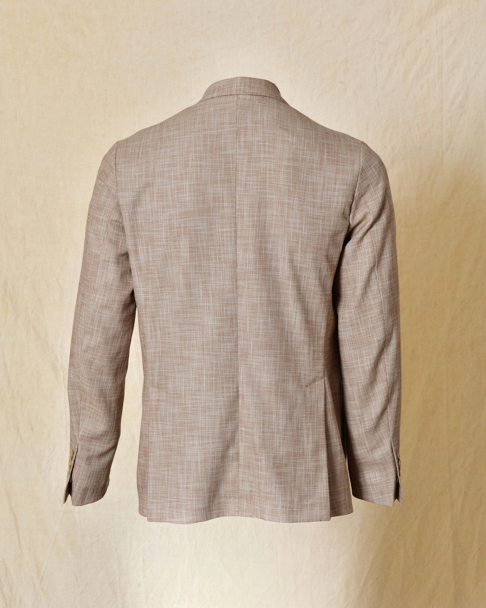 Veste blazer en coton chiné beige RPL