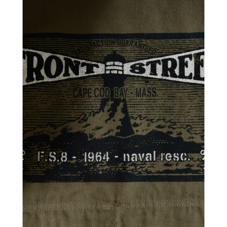 Veste utilitaire kaki à poches multiples Front Street