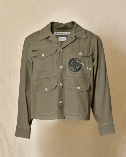 Veste utilitaire kaki à poches multiples Front Street