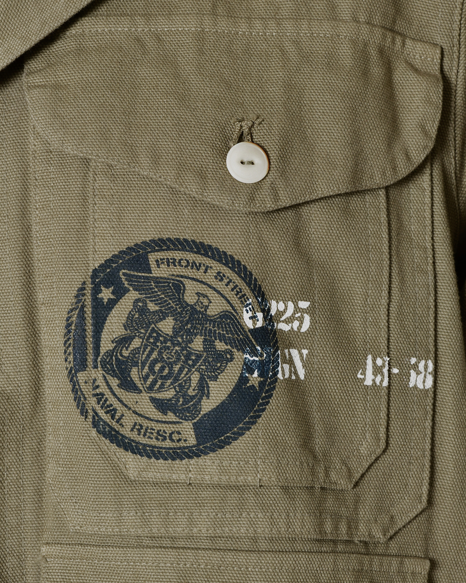 Veste utilitaire kaki à poches multiples Front Street