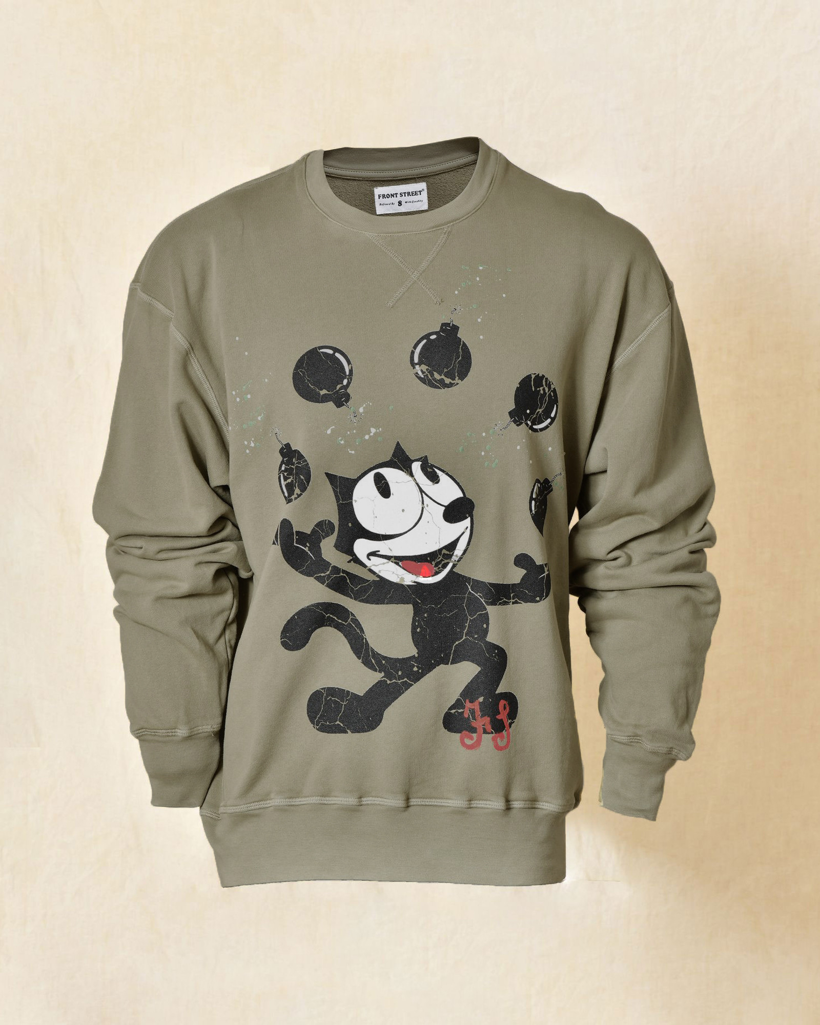 Sweat oversize imprimé "Felix The Cat" Front Street