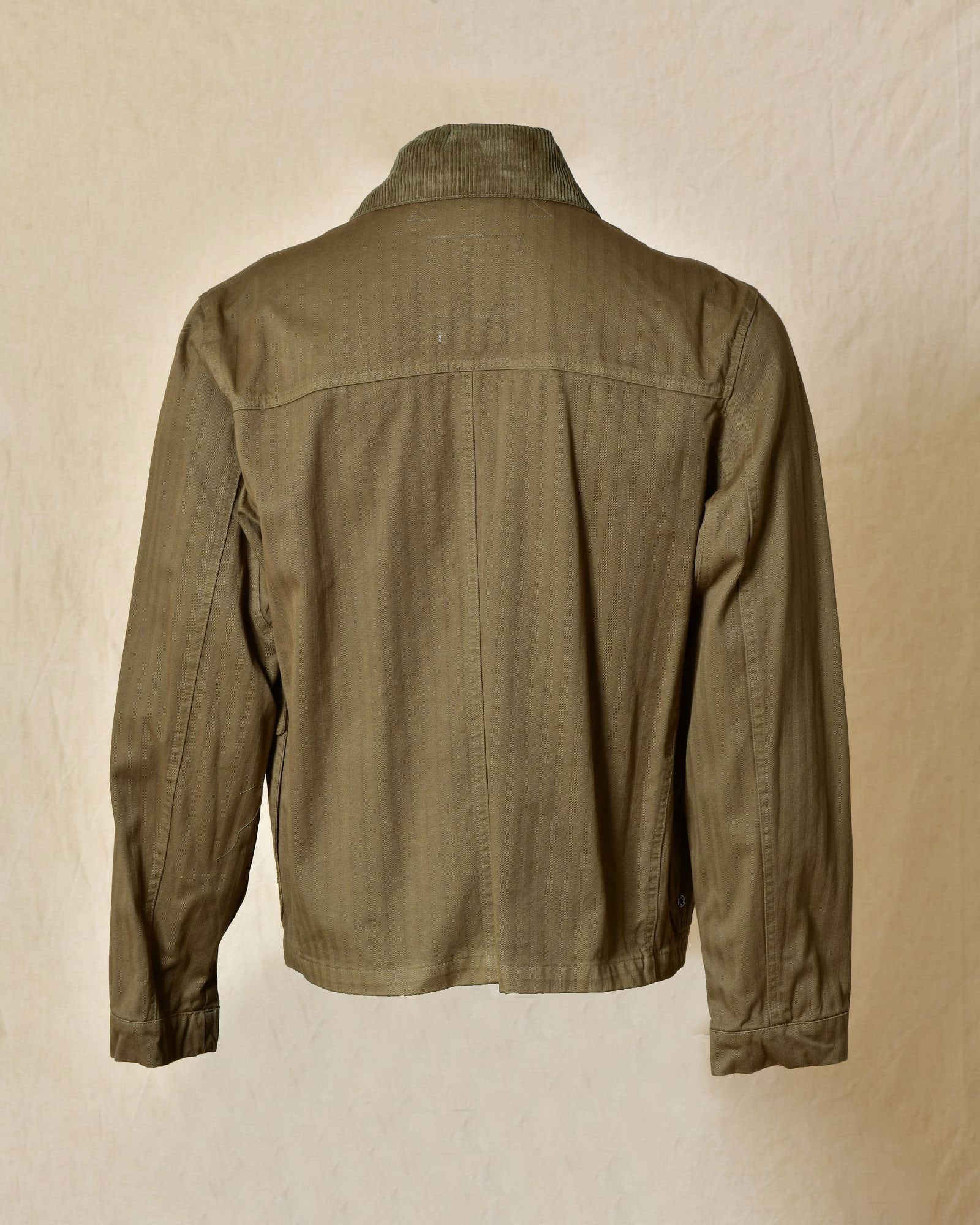 Blouson cargo à col côtelé kaki Front Street