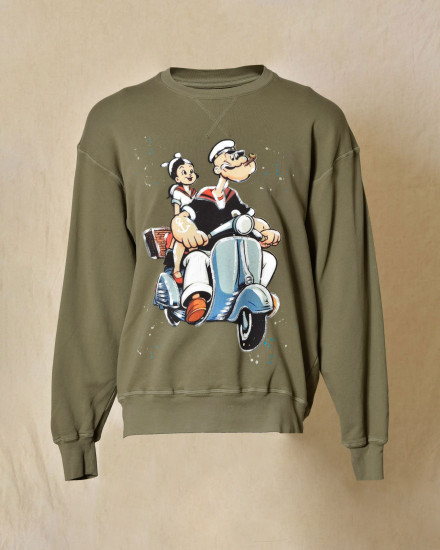 Sweat oversize imprimé "Popeye" Front Street