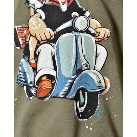 Sweat oversize imprimé "Popeye" Front Street