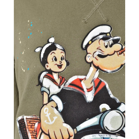 Sweat oversize imprimé "Popeye" Front Street