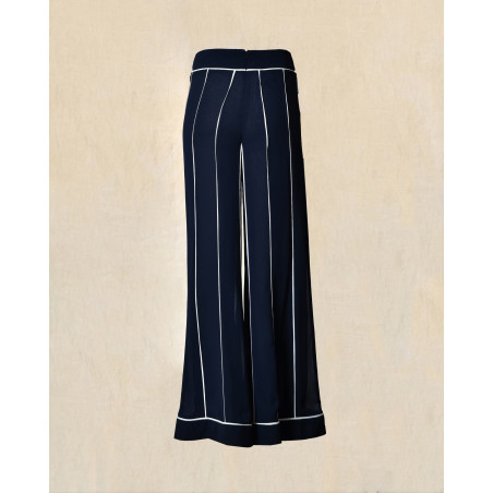 Pantalon à bordures contrastantes Edward Achour