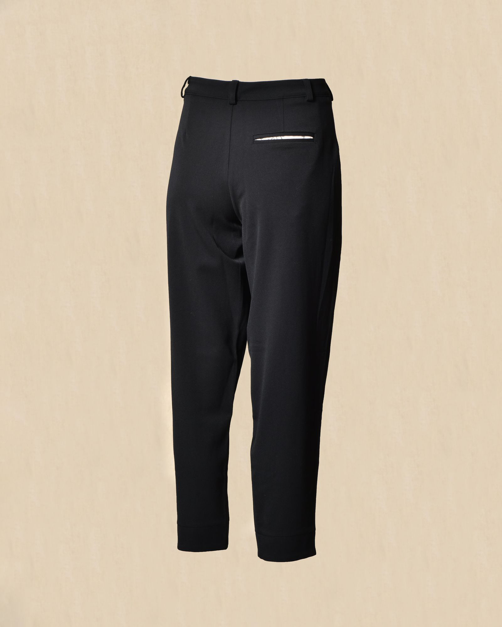 Pantalon à fermeture asymétrique noir Balossa