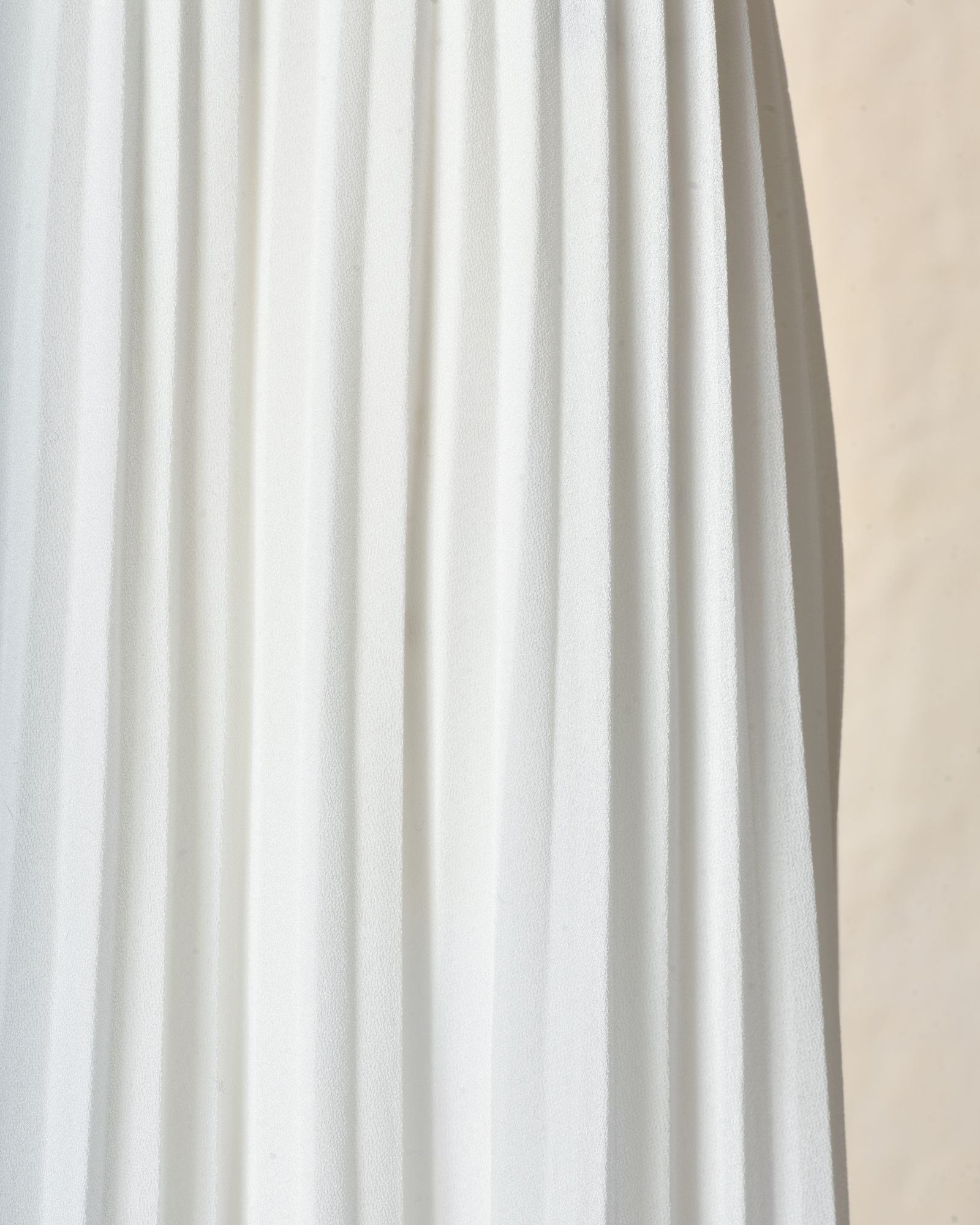 Jupe longue plissée blanche Edward Achour