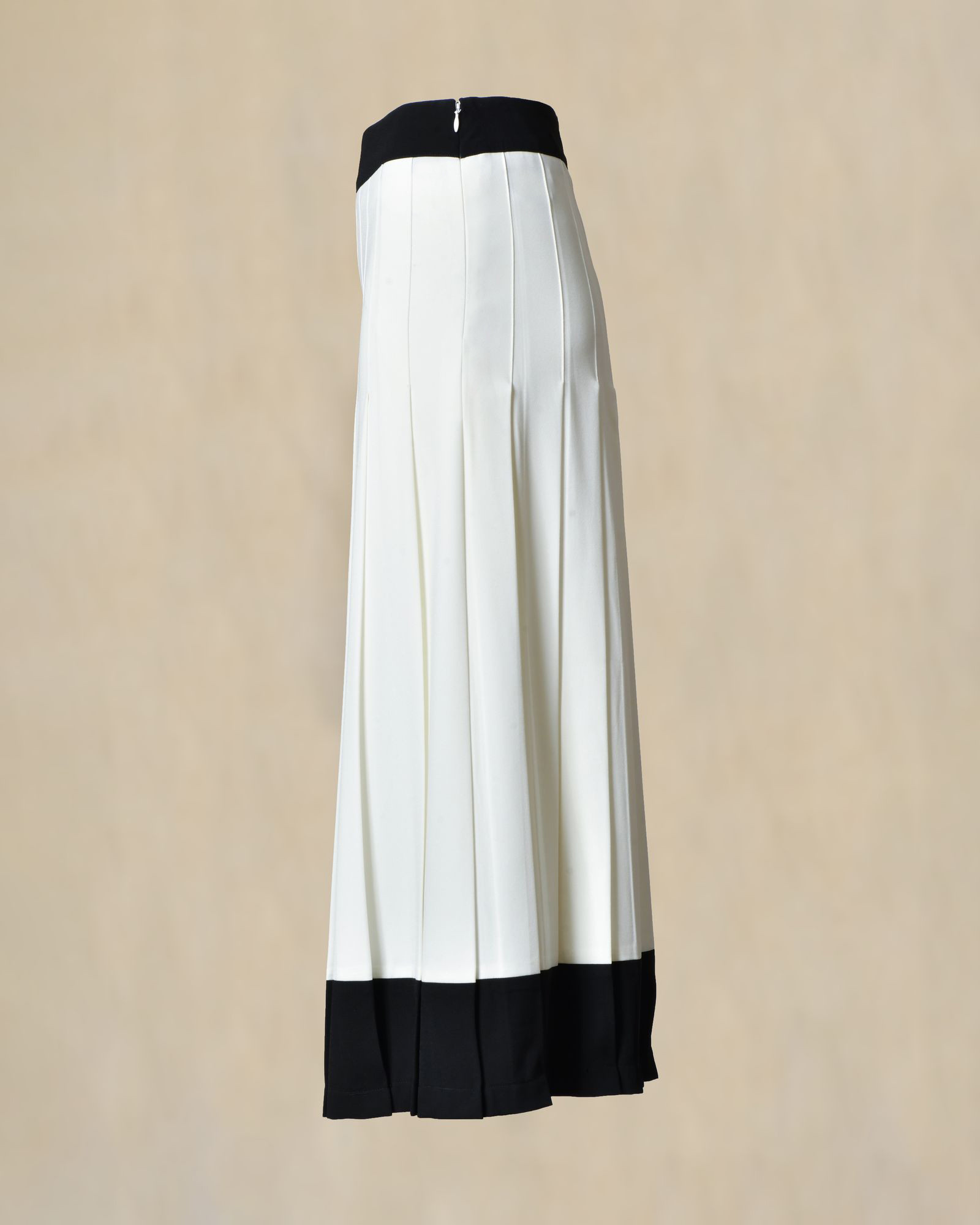 Jupe midi plissée contrastée Edward Achour