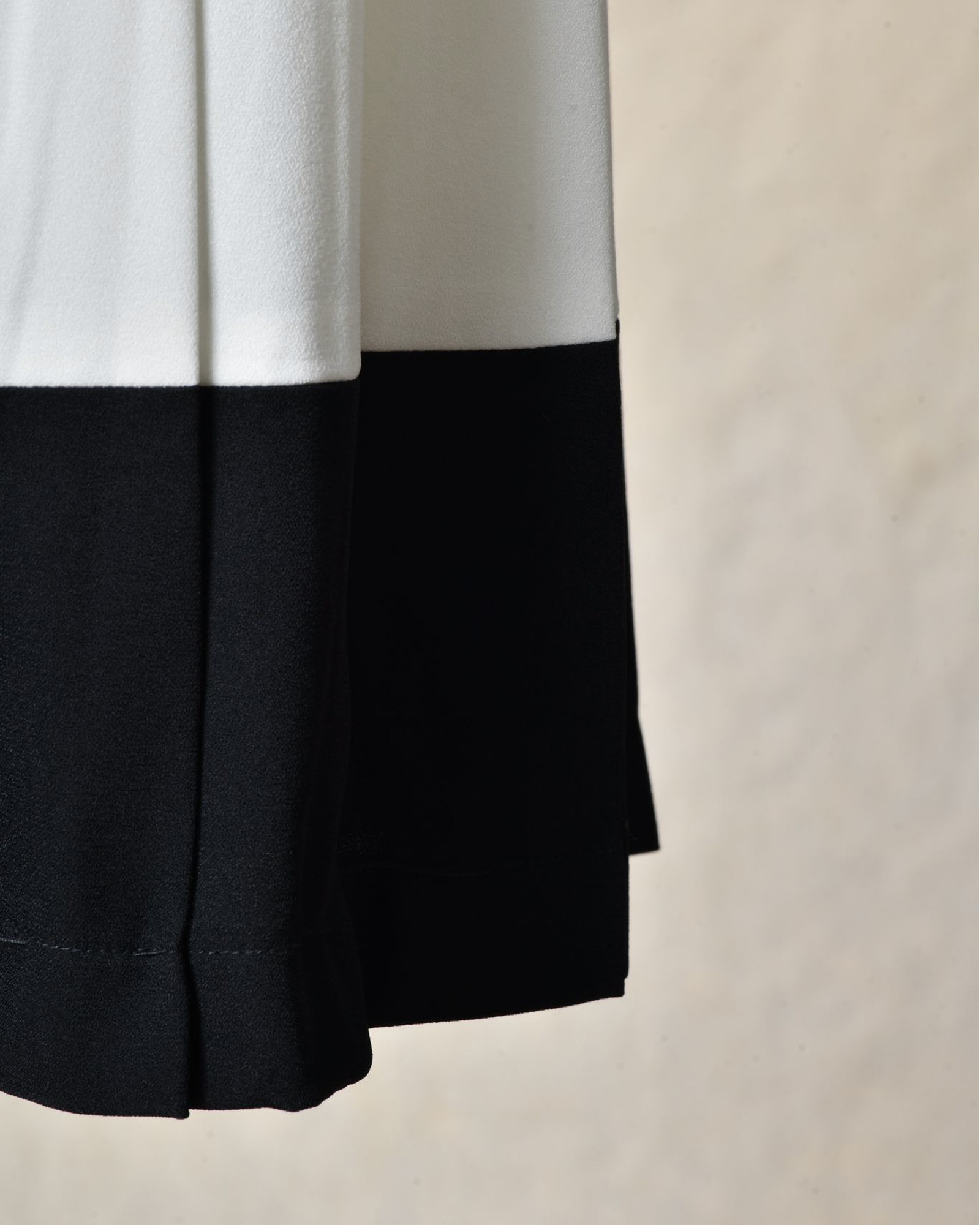 Jupe midi plissée contrastée Edward Achour