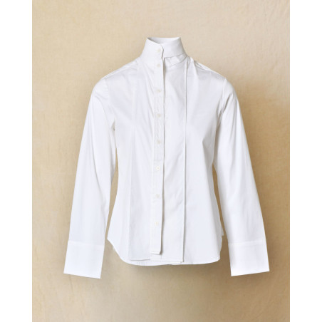 Chemise blanche à cols superposés Balossa