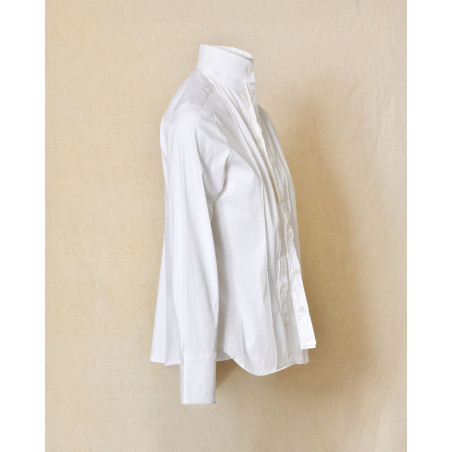Chemise blanche à cols superposés Balossa
